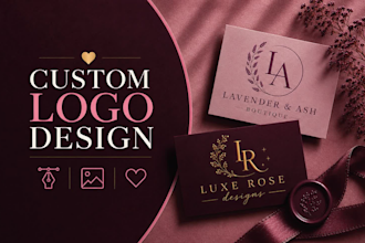 design a minimalist, feminine logo