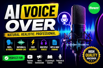 generate realistic al voice over
