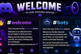 build a professional gaming discocrd server for streamers