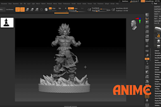 sculpt 3d model ready for 3d printing