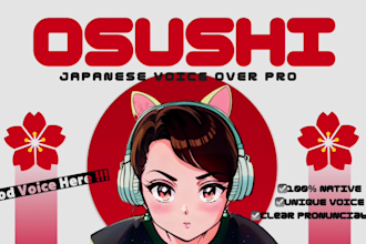 be your best japanese voice over actor