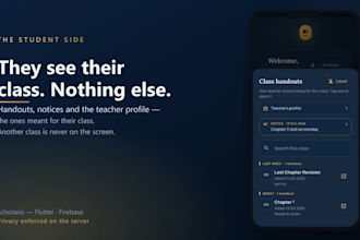 build a school or academy app with classes, handouts and attendance