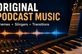 create original podcast intro outro and theme music