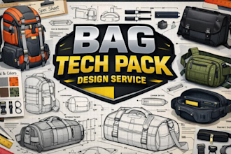 design bag tech pack  handbag, backpack, luggage with tech pack