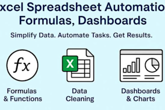 build excel automation, dashboards and tracking systems