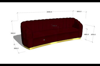 create 3d furniture models, cad technical drawings