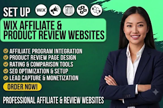 build wix affiliate marketing and product review website