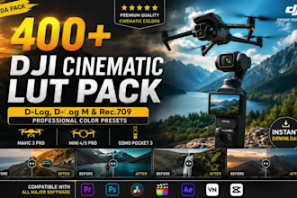 get 400 dji cinematic luts for stunning professional footage d log m luts