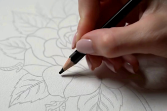 create cinematic time lapse hand drawing, tattoo sketch video for social media