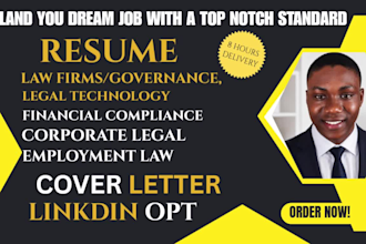 write legal, lawyer, attorney, paralegal, barrister, judge, litigator resume
