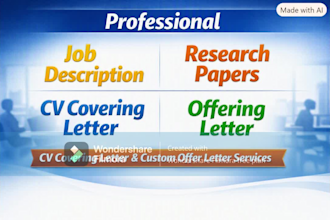write job description hr polices and business proposal cv