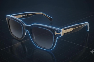 design luxury eyewear and sunglasses with photorealistic 3d rendering