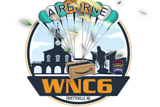 design fayetteville hot air ballon logo in illustrator