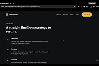 design a modern wordpress website using elementor , scroll animated features