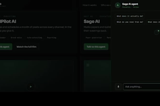 build a professional website with an integrated ai agent