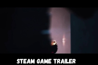 create a steam trailer video, promo video, professional cinematic pc gameplay