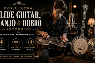 do professional slide guitar, banjo and dobro recording