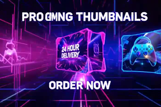design pro gaming youtube thumbnails