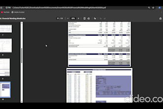 build excel dcf financial model and perform valuation