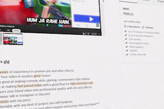 edit your infotainment, comedy, gaming or commentary videos