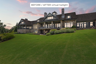 virtual twilight and sunset photos for real estate