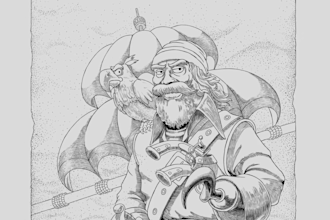 create custom line art illustration