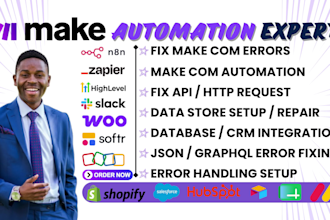 fix make com, made com, setup make com automation, make automation, make expert