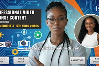 create ai elearning videos for your online course