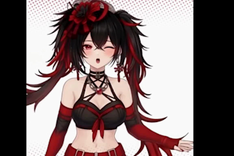 create 3d vtuer model in anime avatar vroid 3d rigging 3d character modelling vr