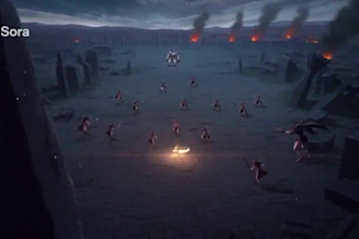 craft cinematic ai anime short film trailer, ai anime fight scene