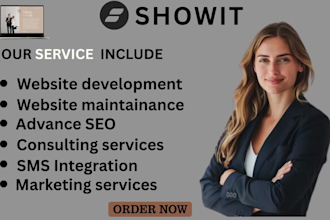 design a custom showit website with restaurant SEO