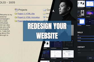 redesign your existing website for a modern, responsive look