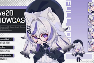 draw and rig 2d vtuber model vtuber rigging live2d model