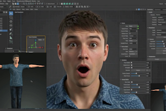 create realistic 3d avatar face tracking stream ready 3d vtuber avatar fbx vrm