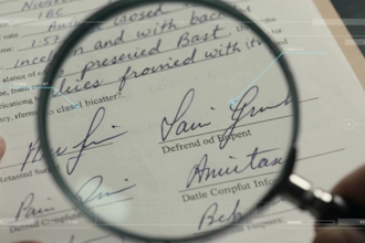 do forensic handwriting and signature analysis, comparison with forensic report
