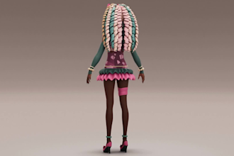 3d model your characters