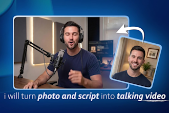 turn your photo and script into podcast style ai video