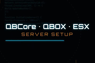 do full fivem server setup esx qbox or qbcore optimized