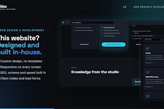 build a custom interactive 3d website or web app with no templates