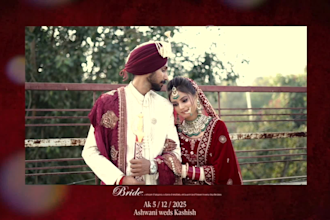 edit cinematic wedding highlight videos