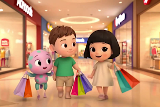 create cinematic ai 3d animation videos, 3d kids cartoons, ai video art