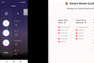 create user friendly UI dashboards to control your smart devices
