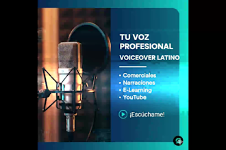 record a powerful spanish voice over for your high energy commercials