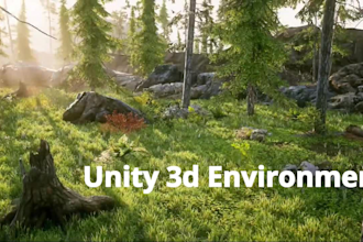design 3d game environment in unity 3d, level design, game map, terrain, assets