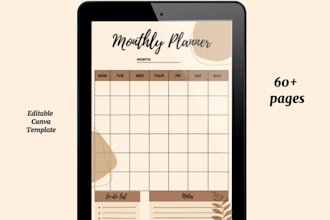 create minimalist planners, or digital planners
