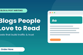 write engaging blog posts and articles for your website