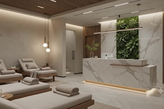 design luxury 3d sauna spa wellness center interiors and renderings