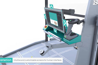 create 3d warehouse digital twin slotting and material flow animation