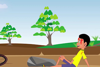 create engaging 2d animations and graphic designs