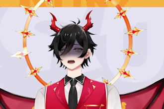 draw and rig 2d vtuber model vtuber model live2d vtuber 2d anime vtuber rigging
